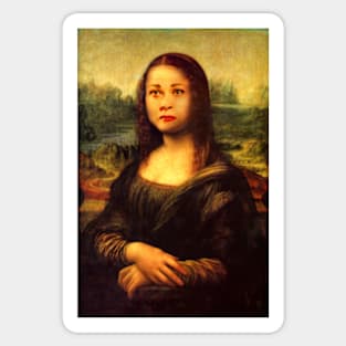 Mommie Dearest Mona Lisa Sticker